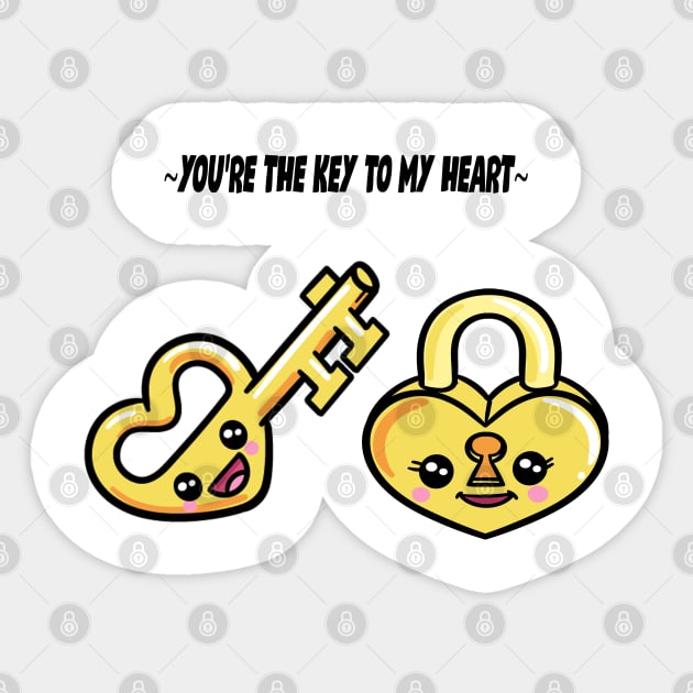 You're The Key To My Heart? Sticker by Mysticalart